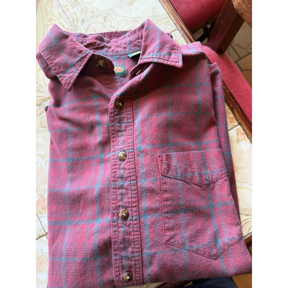Flyshacker Clothing Co. Men's Flannel Shirt Size Large Plaid Button Up Collared